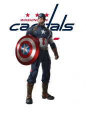 Washington Capitals Captain America Logo heat sticker