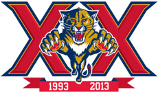 Florida Panthers 2013 14 Anniversary Logo custom vinyl decal