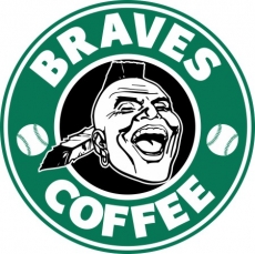 Atlanta Braves Starbucks Coffee Logo custom vinyl decal