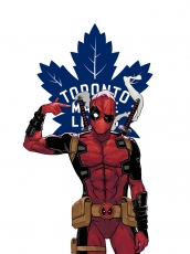 Toronto Maple Leafs Deadpool Logo heat sticker