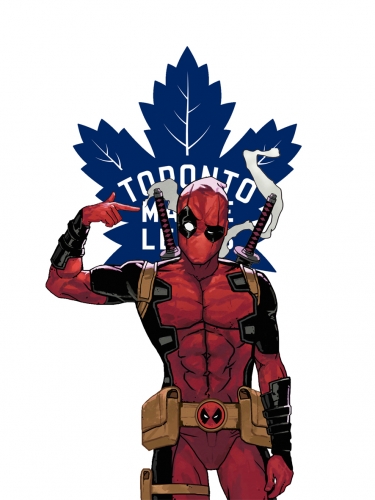 Toronto Maple Leafs Deadpool Logo heat sticker