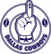 Number One Hand Dallas Cowboys logo custom vinyl decal
