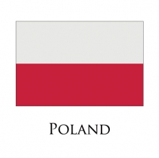 Poland flag logo custom vinyl decal