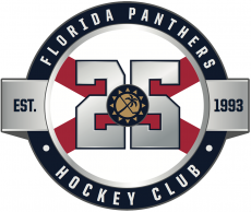 Florida Panthers 2018 19 Anniversary Logo 02 heat sticker