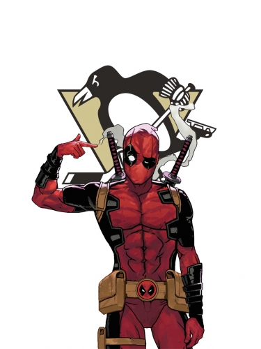 Pittsburgh Penguins Deadpool Logo custom vinyl decal