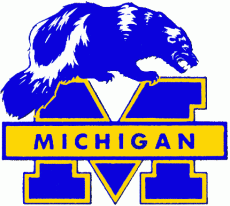 Michigan Wolverines 1979-1987 Primary Logo custom vinyl decal