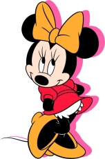 Minnie Mouse Logo 05 heat sticker