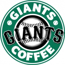 San Francisco Giants Starbucks Coffee Logo heat sticker