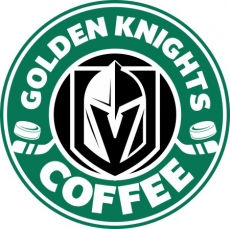 Vegas Golden Knights Starbucks Coffee Logo heat sticker