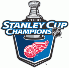 Detroit Red Wings 2007 08 Champion Logo heat sticker