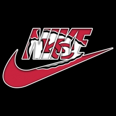 Kansas City Chiefs Nike logo heat sticker