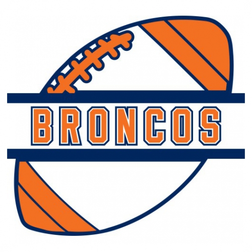 Football Denver Broncos Logo heat sticker