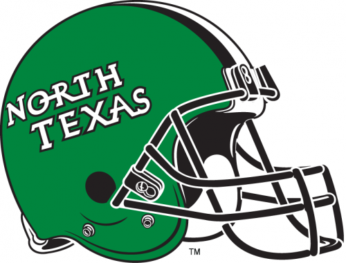 North Texas Mean Green 2005-Pres Helmet 01 heat sticker