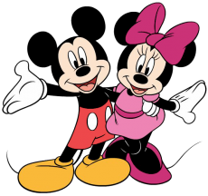 Disney-Mickey and Minnie Heat Sticker