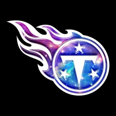 Galaxy Tennessee Titans Logo heat sticker