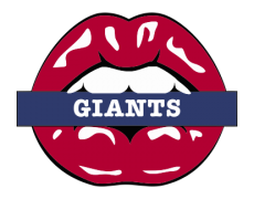 New York Giants Lips Logo heat sticker