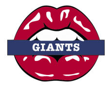 New York Giants Lips Logo custom vinyl decal