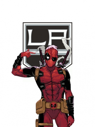 Los Angeles Kings Deadpool Logo custom vinyl decal