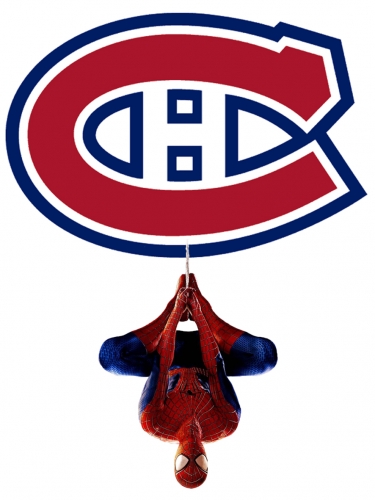 Montreal Canadiens Spider Man Logo heat sticker