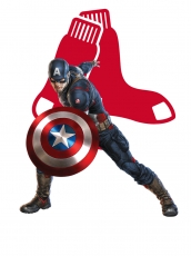 Boston Red Sox Captain America Logo custom vinyl decal