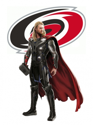 Carolina Hurricanes Thor Logo heat sticker