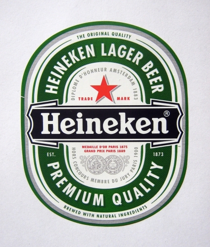 Heineken brand logo 02 heat sticker