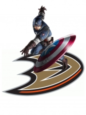 Anaheim Ducks Captain America Logo heat sticker