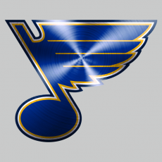St. Louis Blues steel logo heat sticker