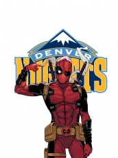 Denver Nuggets Deadpool Logo heat sticker