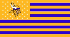 Minnesota Vikings Flag001 logo heat sticker