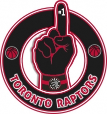 Number One Hand Toronto Raptors logo custom vinyl decal