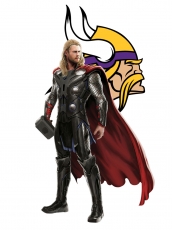 Minnesota Vikings Thor Logo heat sticker