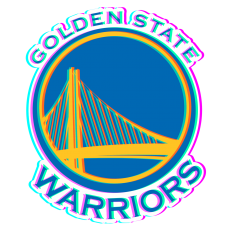 Phantom Golden State Warriors logo heat sticker