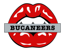 Tampa Bay Buccaneers Lips Logo heat sticker
