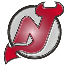 New Jersey Devils Plastic Effect Logo heat sticker
