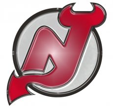 New Jersey Devils Plastic Effect Logo custom vinyl decal