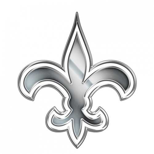 New Orleans Saints Silver Logo custom vinyl decal