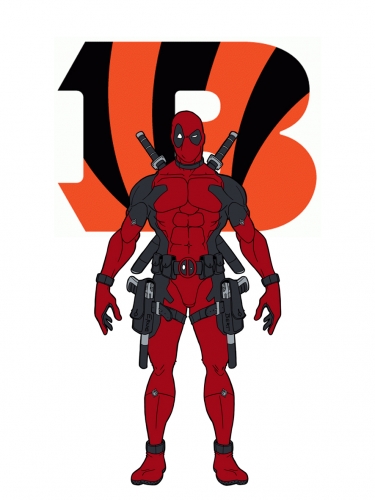 Cincinnati Bengals Deadpool Logo custom vinyl decal