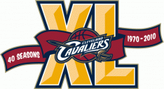 Cleveland Cavaliers 2009 10 Anniversary Logo heat sticker