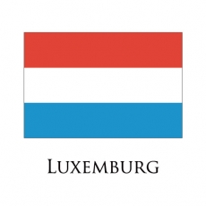 Luxemburg flag logo custom vinyl decal