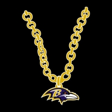 Baltimore Ravens Necklace logo custom vinyl decal