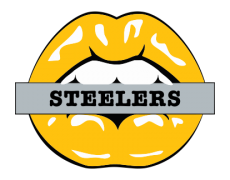 Pittsburgh Steelers Lips Logo heat sticker