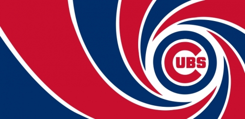 007 Chicago Cubs logo heat sticker