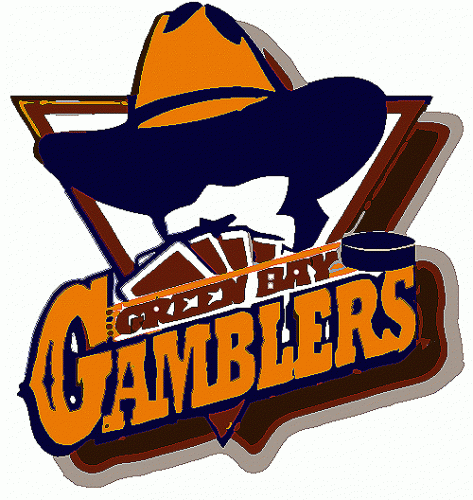 Green Bay Gamblers 1996 97-2002 03 Primary Logo heat sticker