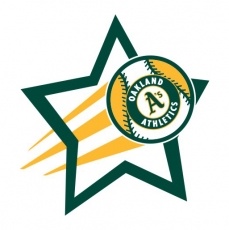 Oakland Athletics Baseball Goal Star logo heat sticker