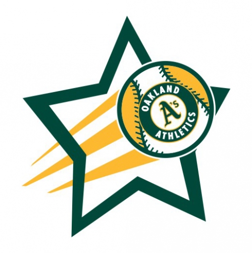 Oakland Athletics Baseball Goal Star logo custom vinyl decal