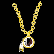 Washington Redskins Necklace logo custom vinyl decal