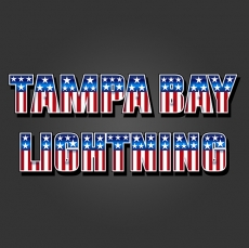 Tampa Bay Lightning American Captain Logo heat sticker