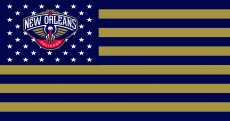 New Orleans Pelicans Flag001 logo heat sticker