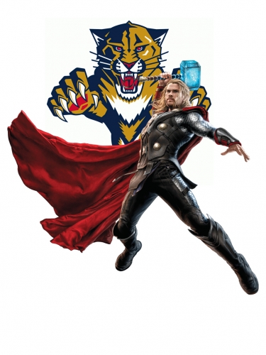 Florida Panthers Thor Logo custom vinyl decal